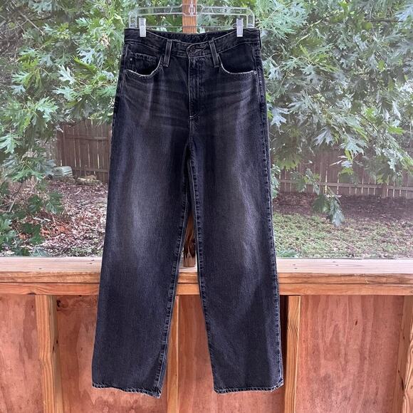AG Adriano Goldschmied Women's Kora High-Rise Wide Leg Jeans Black Size 29 - Picture 1 of 8